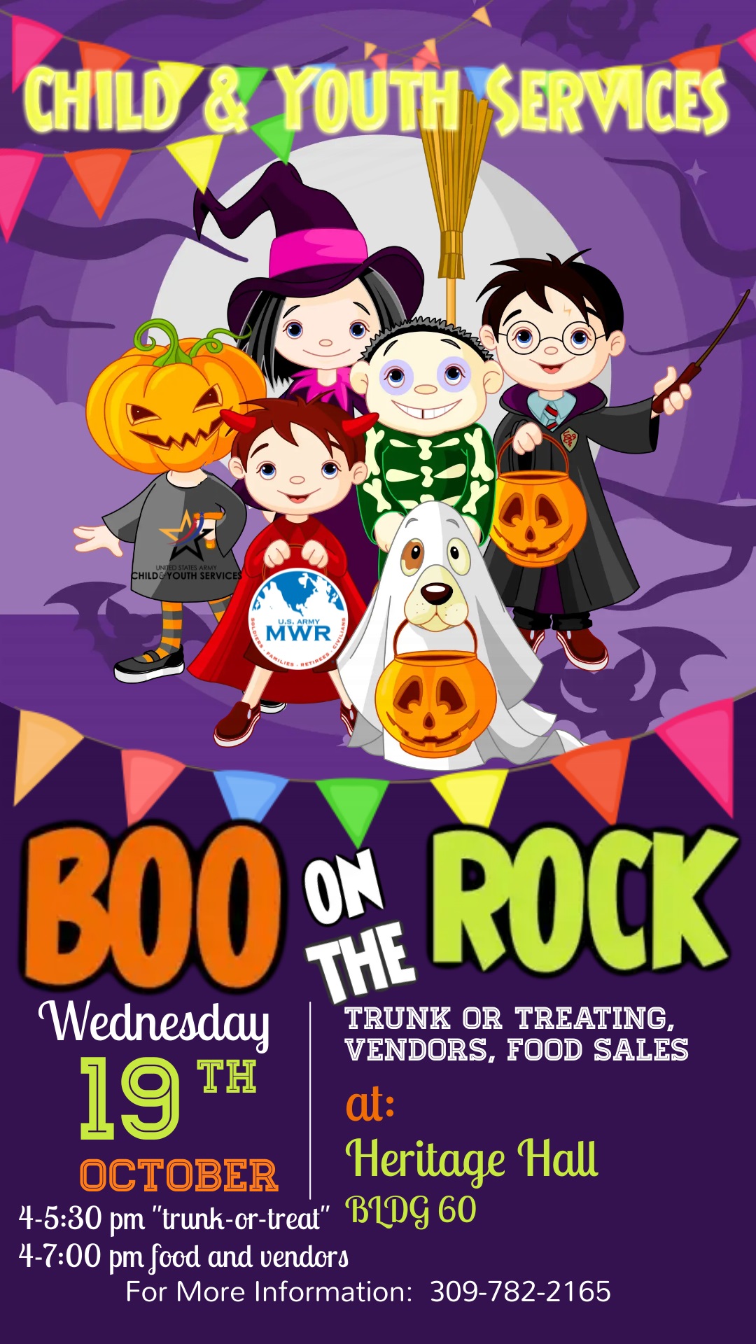 Sign for Boo on the Rock Trunk or Treat 2022