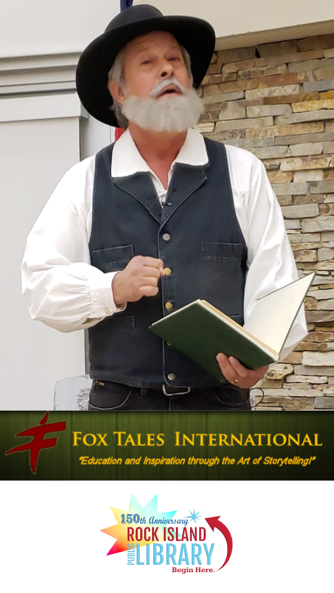 Image of Brian "Fox" Ellis as Walt Whitman
