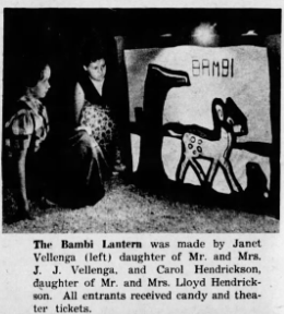 Rock Island Lantern parade entry-circa 1952_Des Moines Register article