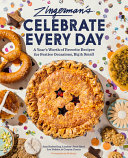 Book cover reading "Zingerman's Bakehouse Celebrate Every Day" by Amy Emberling, featuring a pie surrounded by other baked goods on a white countertop