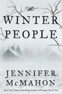 Book cover reading "The Winter People" by Jennifer McMahon, featuring a faintly visible house among a snowy landscape