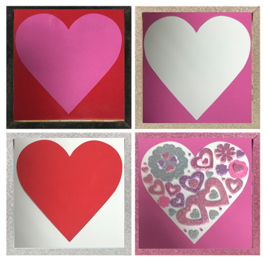 Create a Colorful Heart in a Shadow Box