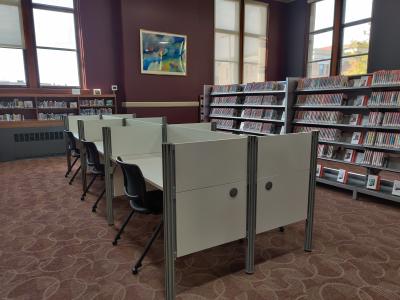 New study carrells at our Downtown Library 