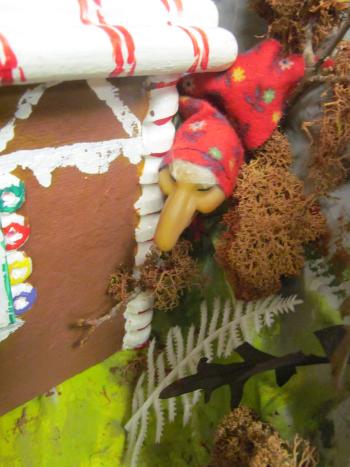 Closeup of dolls in the Story Mountain exhibit