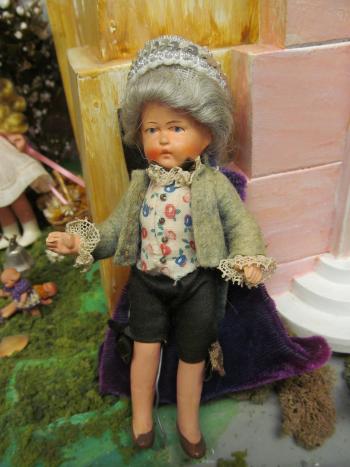 Closeup of dolls in the Story Mountain exhibit