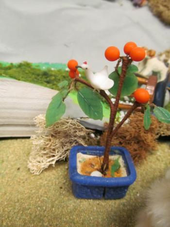 Closeup of dolls in the Story Mountain exhibit