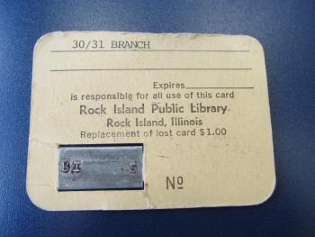 Old 30/31 Branch card, including metal strip