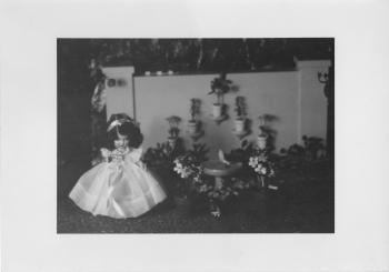 Curly Locks figurine as part of historic RIPL children's library Fairyland display