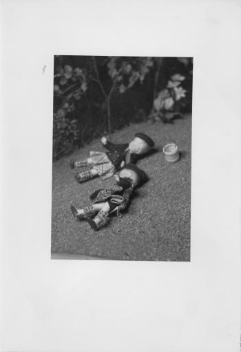 Jack and Jill figurines as part of historic RIPL children's library Fairyland display