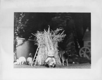 Little Boy Blue figurine as part of historic RIPL children's library Fairyland display