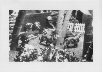 Sambo and lion figurines as part of historic RIPL children's library Fairyland display