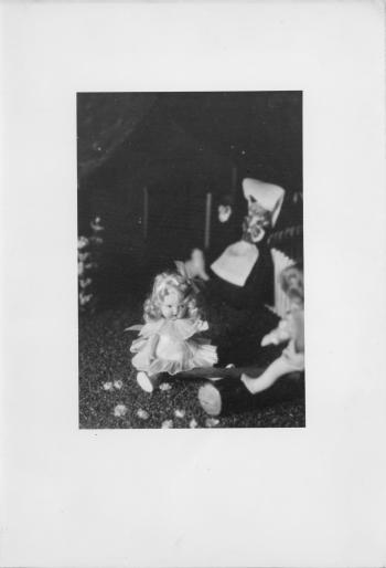 Margery Daw figurines as part of historic RIPL children's library Fairyland display