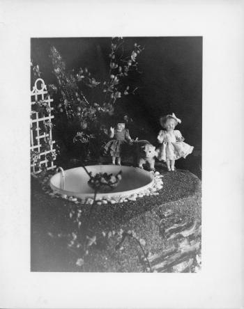 Snow White figurine as part of historic RIPL children's library Fairyland display