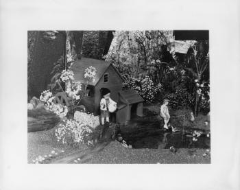 Mill scene as part of historic RIPL children's library Fairyland display