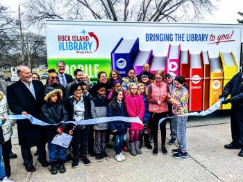 New Mobile Library dedication and ribbon cutting