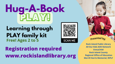 Hug-A-Book Play Learning Through Play Family Kit child blowing bubbles