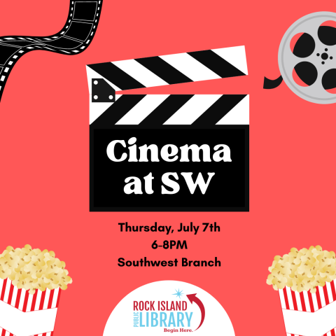 Graphic describing the time and location of Cinema at Southwest