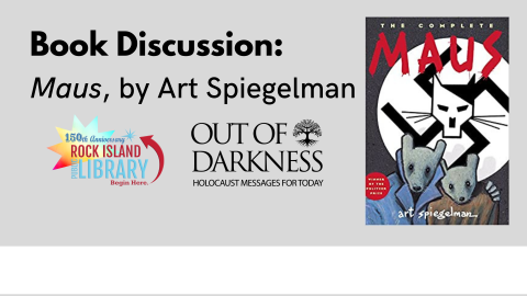 Program information for "Book Discussion: Maus by Art Spiegelman"