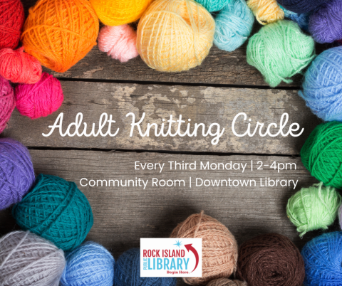 Program information for "Adult Knitting Circle" 