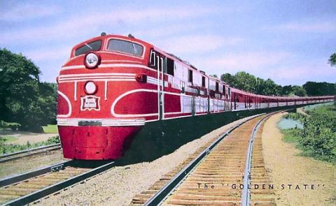 Photo of a Rocket train of the Rock Island Railroad