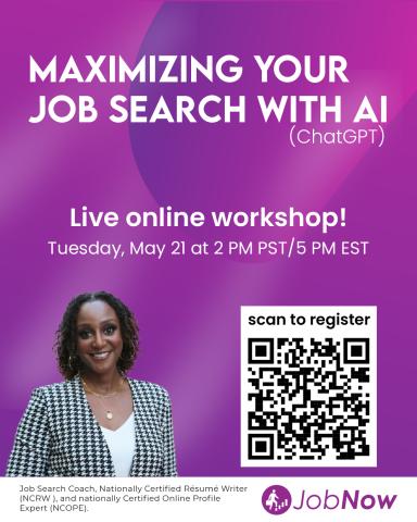 Maximizing Your Job Search with AI_Brainfuse webinar promo