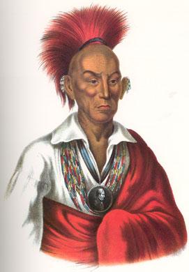 Painting of War Chief Black Hawk