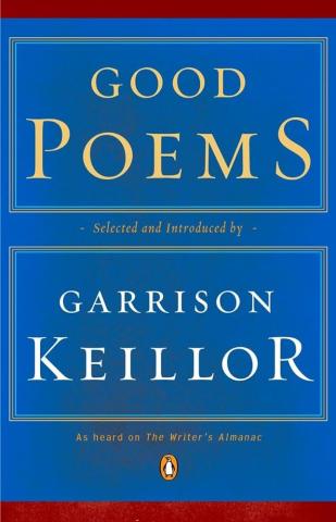 Blue book cover for Good Poems