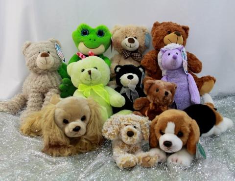 group of stuffed animals