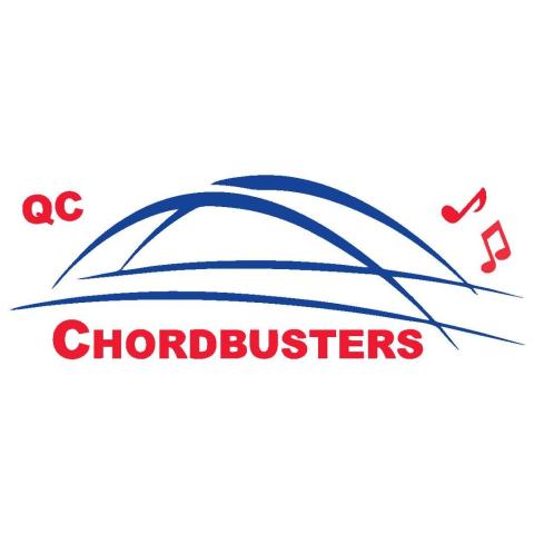 QC Chordbusters with bridge and music notes