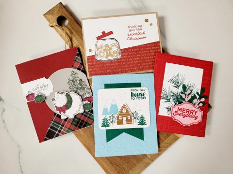 Assortment of holiday cards