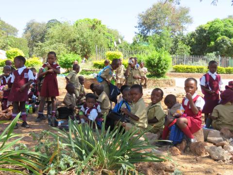 photo of African school children taken by Norm Moline while on southern africa trip 