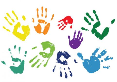 Paint handprints