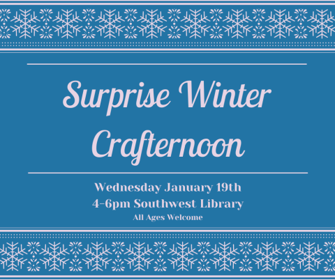 winter crafternoon advertisement