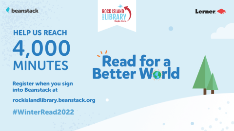 Winter Scene with Trees Read for a Better World Winter Reading Challenge