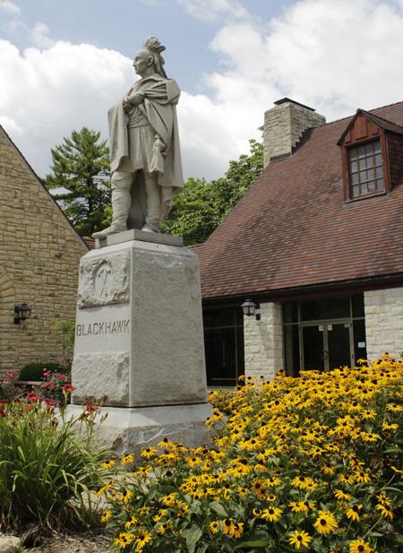 Chief Black Hawk statue at Black Hawk Historic Site