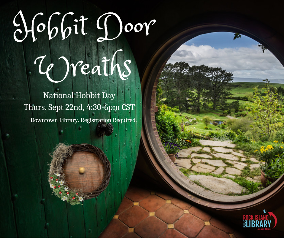 Hobbit Door Wreath Example and Advertisement