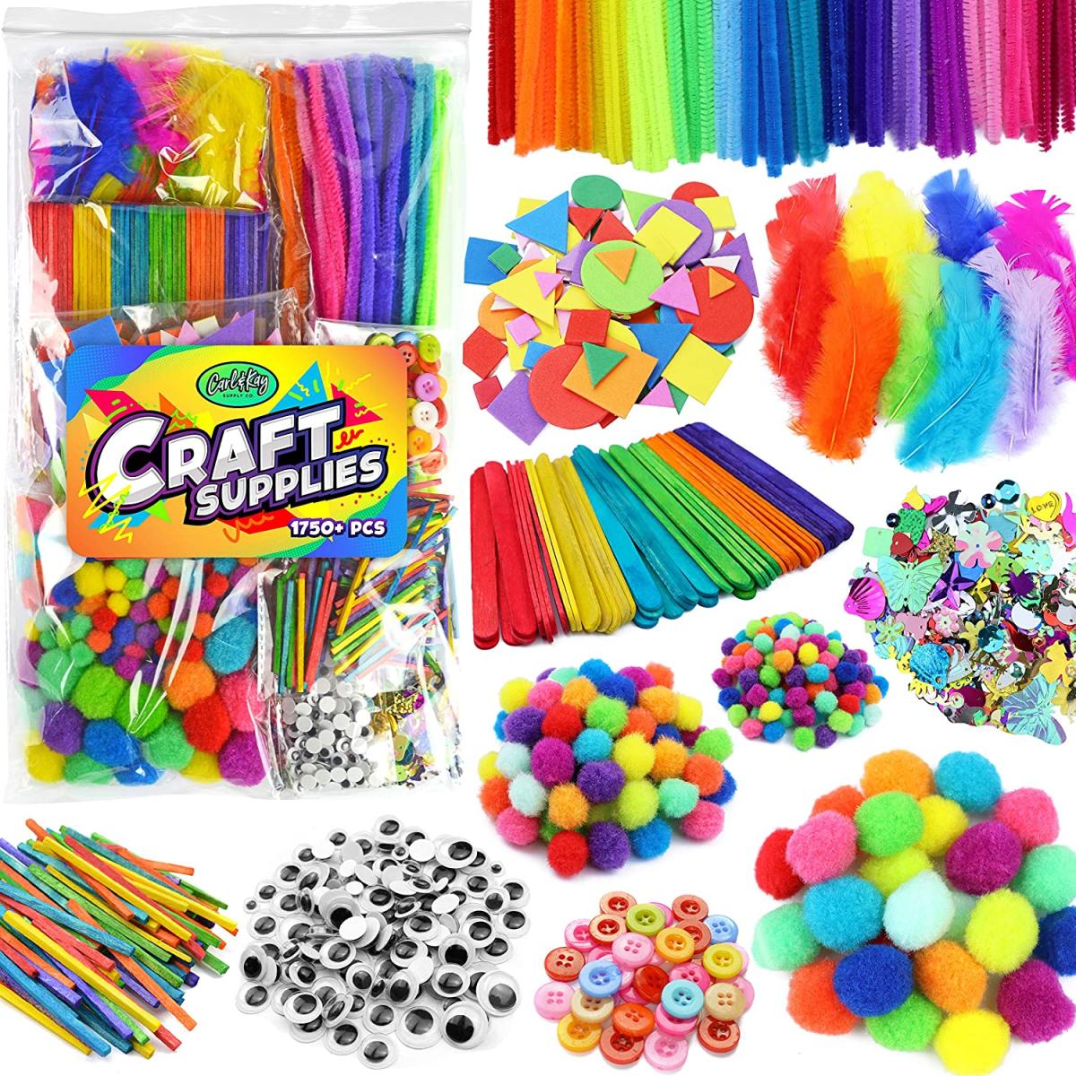 various craft supplies