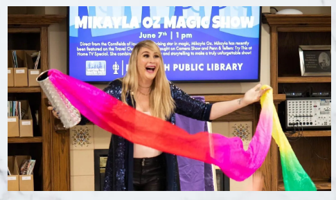 Mikayla Oz with scarf magic