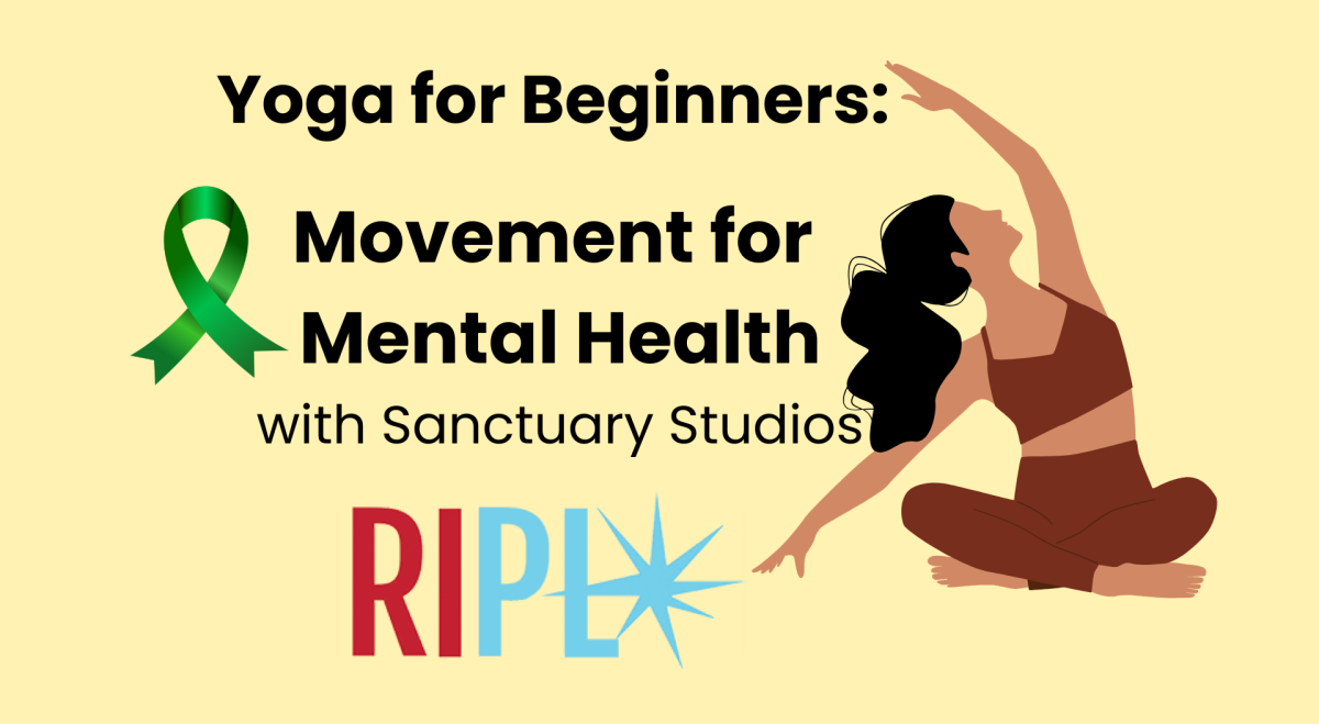 Yoga for Beginners Movement for Mental Health Illustration of seated woman bending sideways 