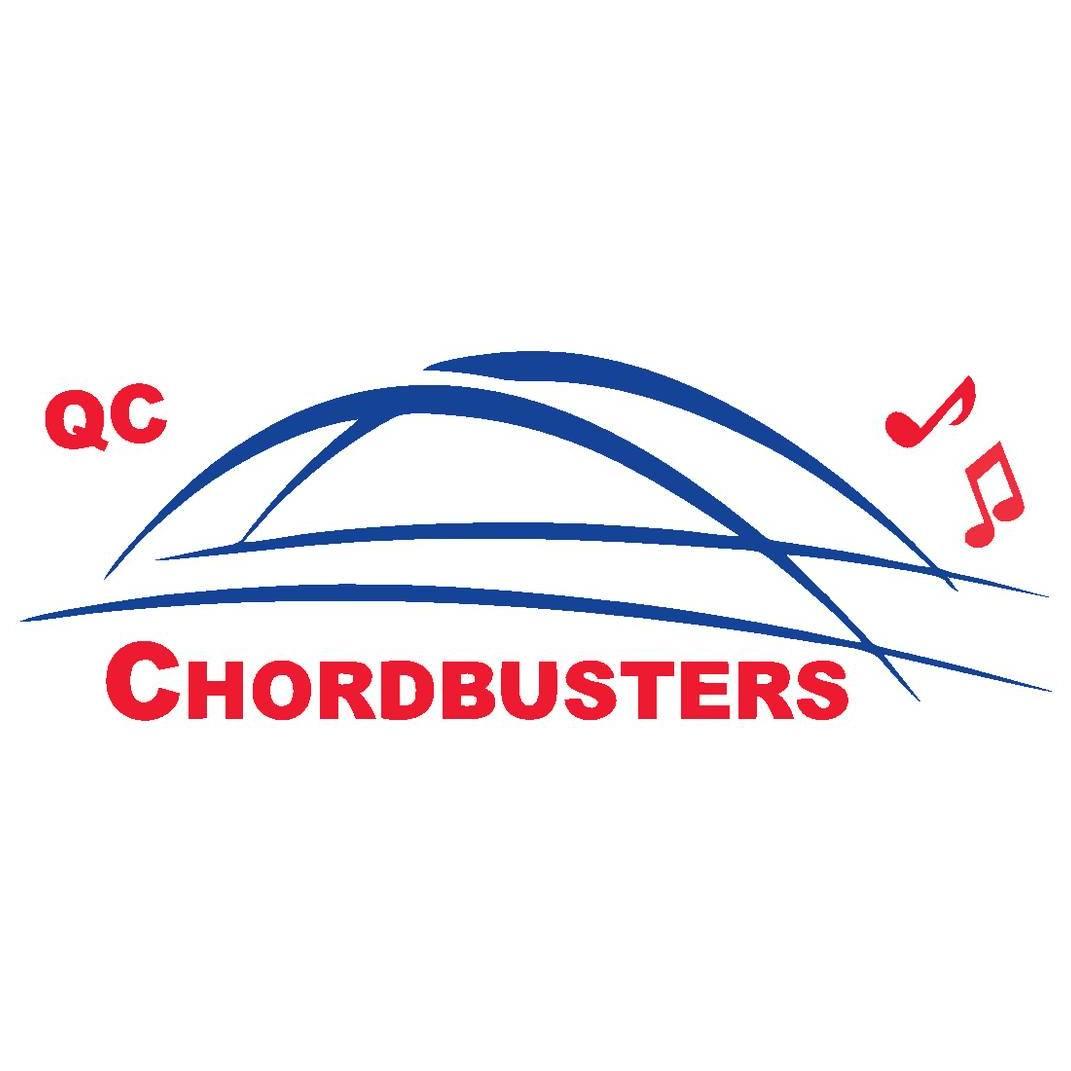 QC Chordbusters with bridge and music notes
