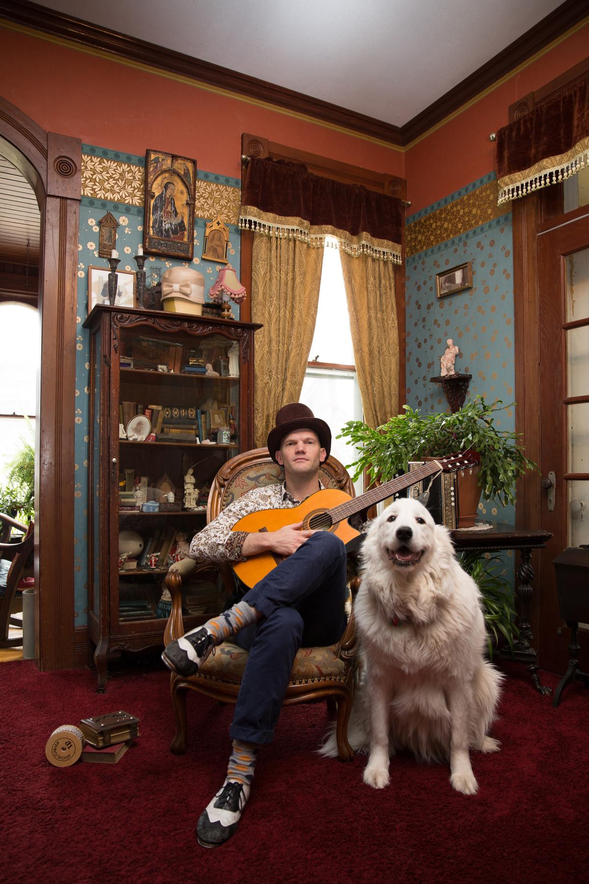 Photo of Duke Otherwise, musical performer for the Rock Island Library 