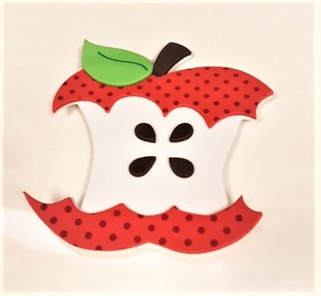 Foam red apple core