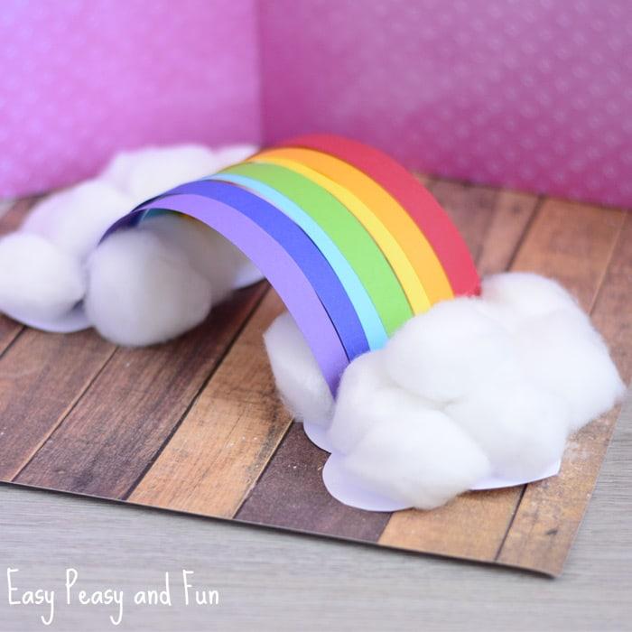 rainbow paper craft